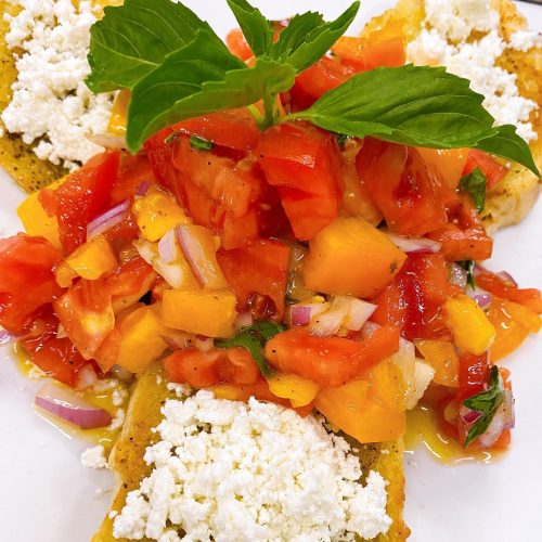heirloom tomato bruschetta